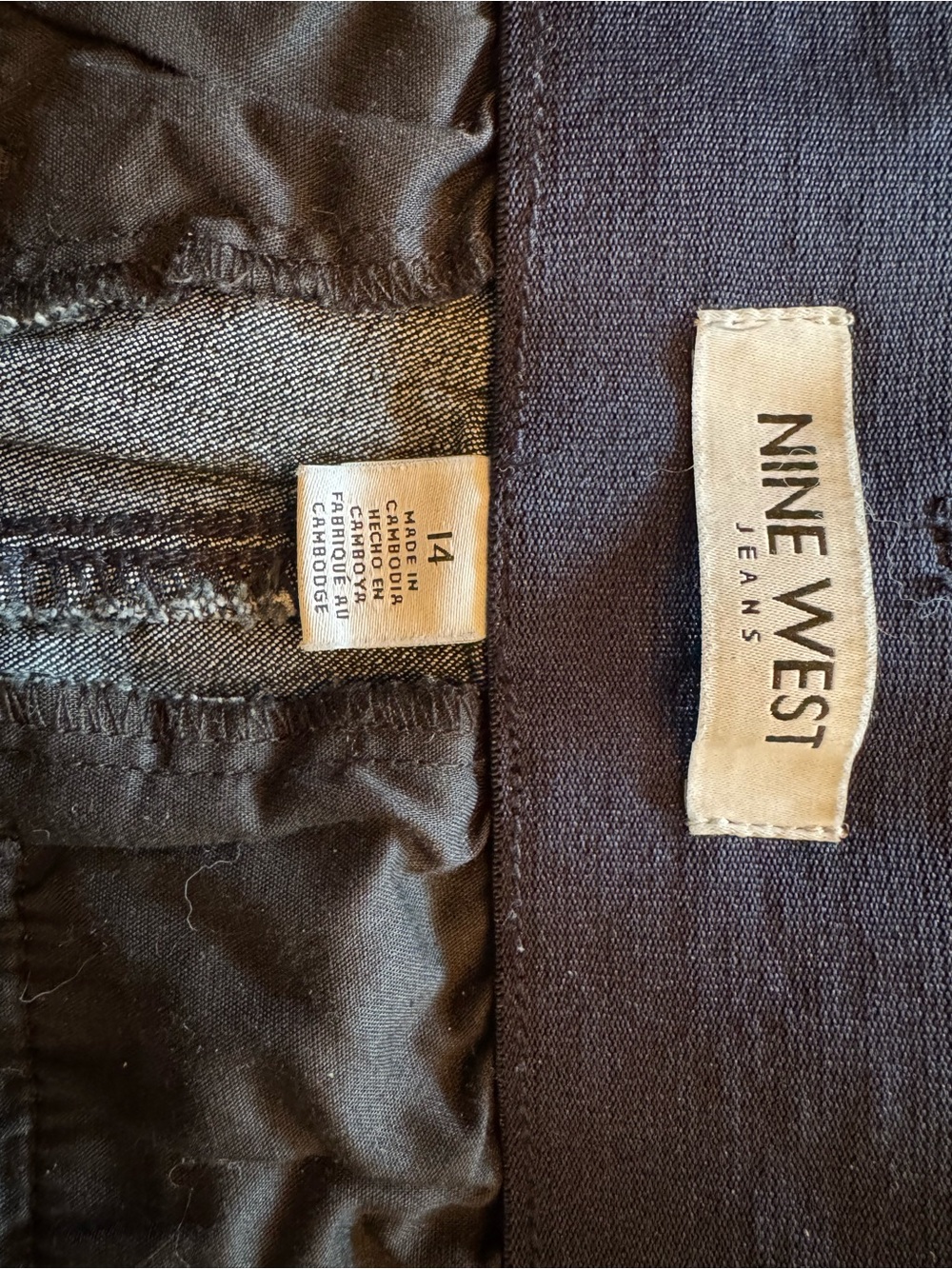 Nine West Blue Wide-Leg Women's Trousers - Picture 9 of 9